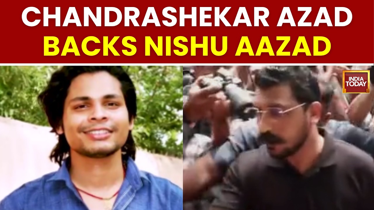 Nishu Azad Reaches Delhi Police Station With Chandrashekhar Azad, Demands Action | India Today