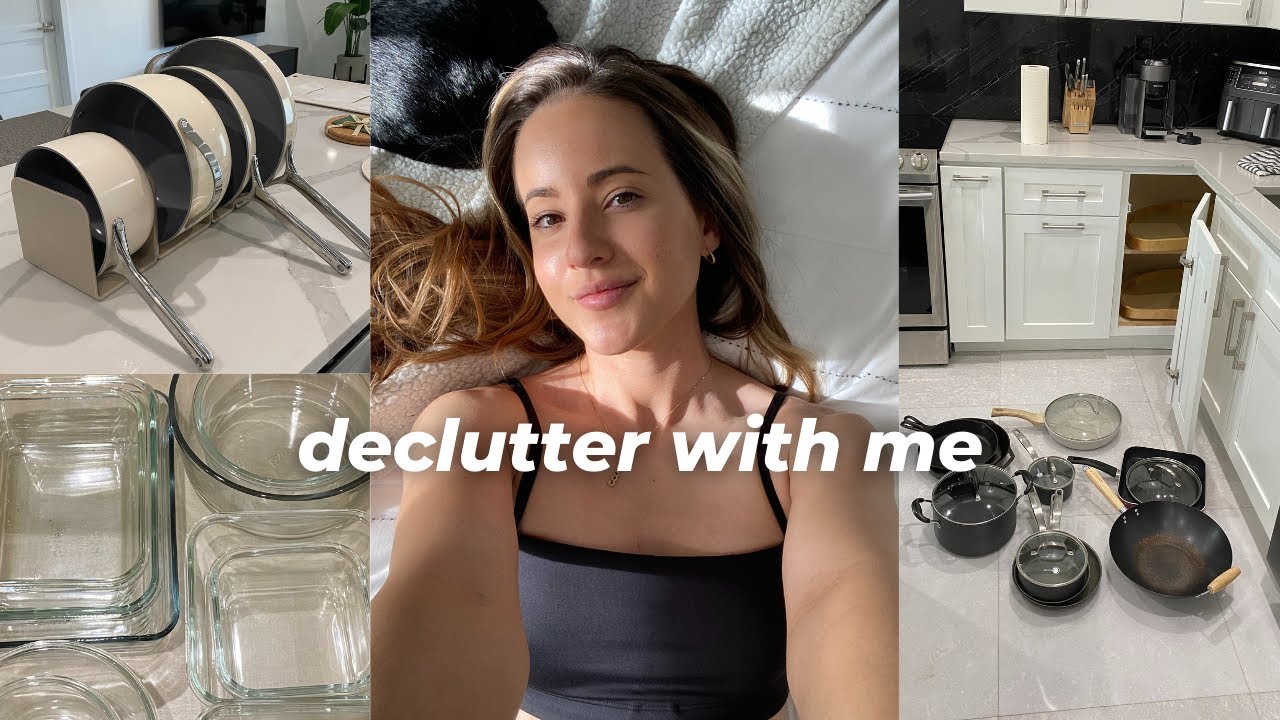 DECLUTTER WITH ME! Entire kitchen, closet, & bathroom declutter & organization | MINIMALISM