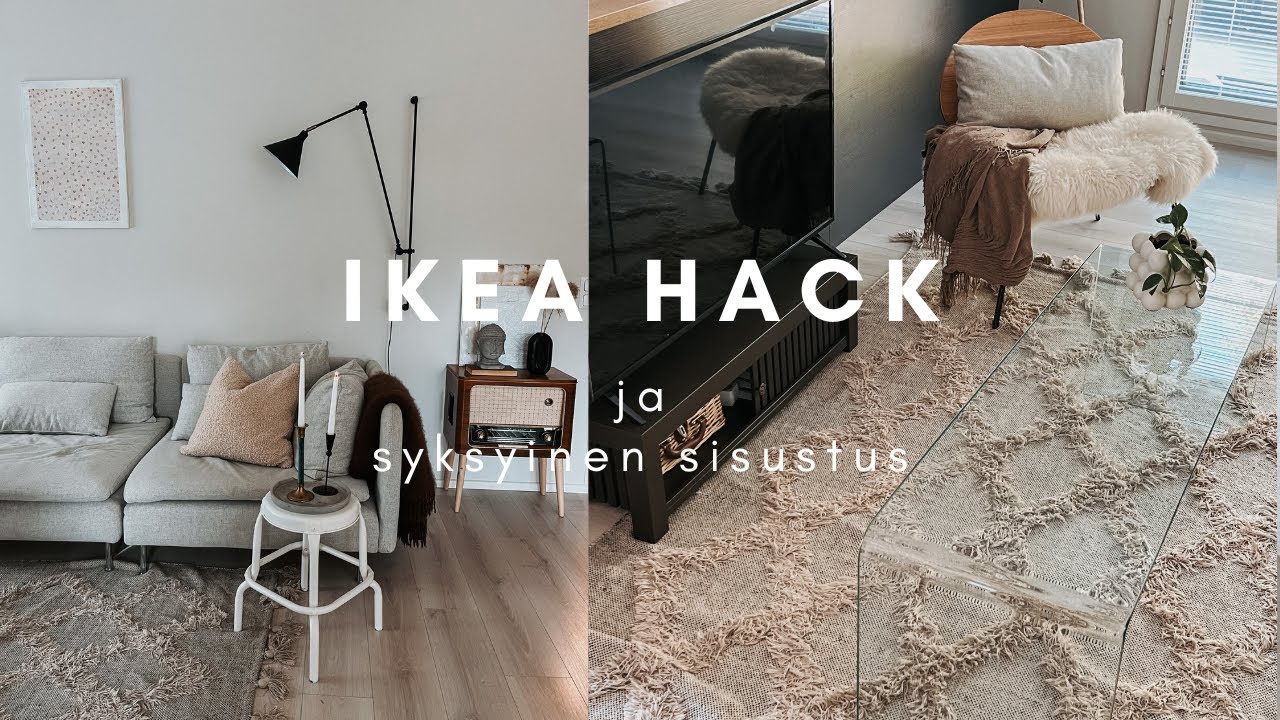 Mieletön diy ikea hack ja olohuoneen syksyinen sisustus