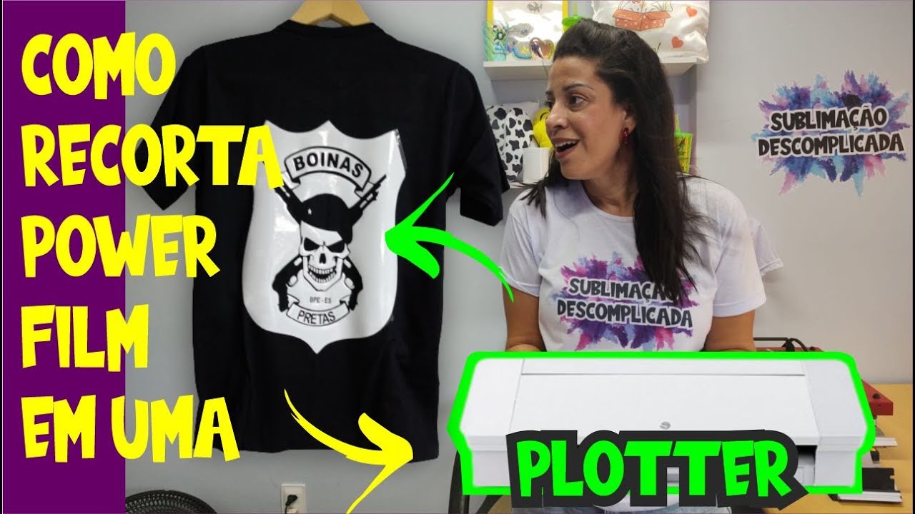 COMO RECORTAR POWER FILM NA PLOTTER DE RECORTE (Silhouette)