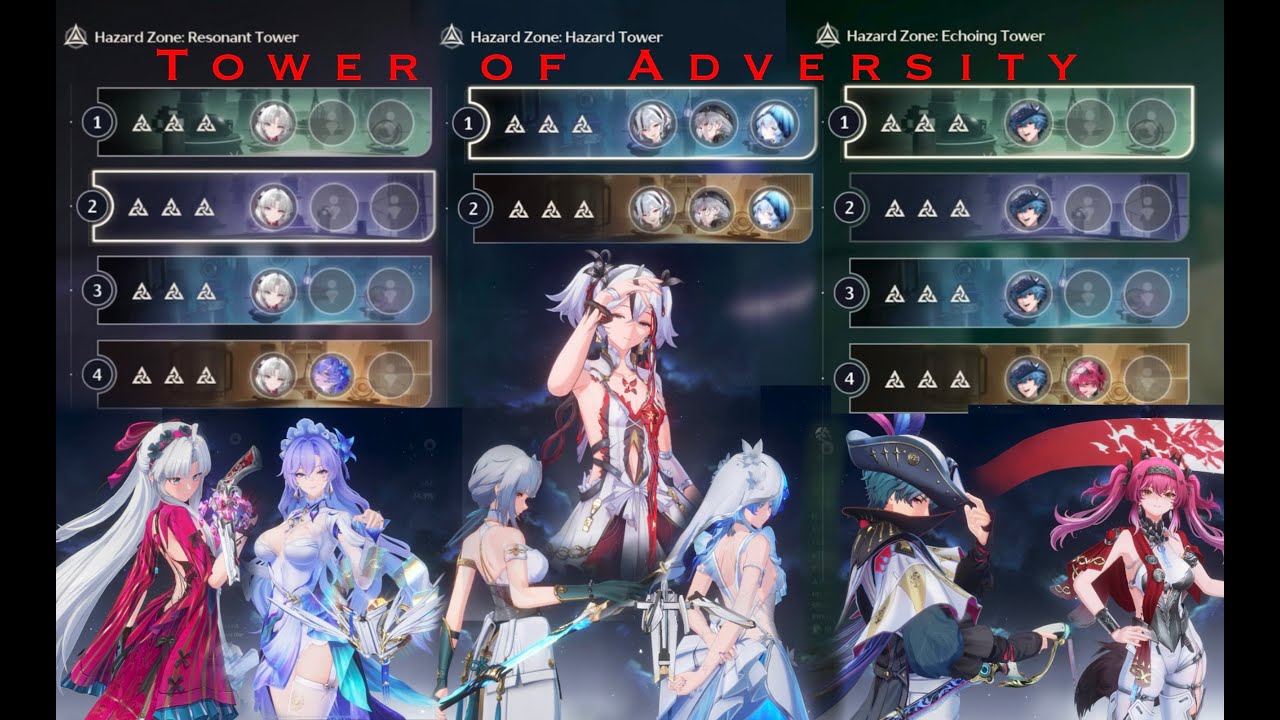 Tower of Adversity Duo Carlotta x Cantarella Brant x Lupa Camellya x Sanhua x Shorekeeper