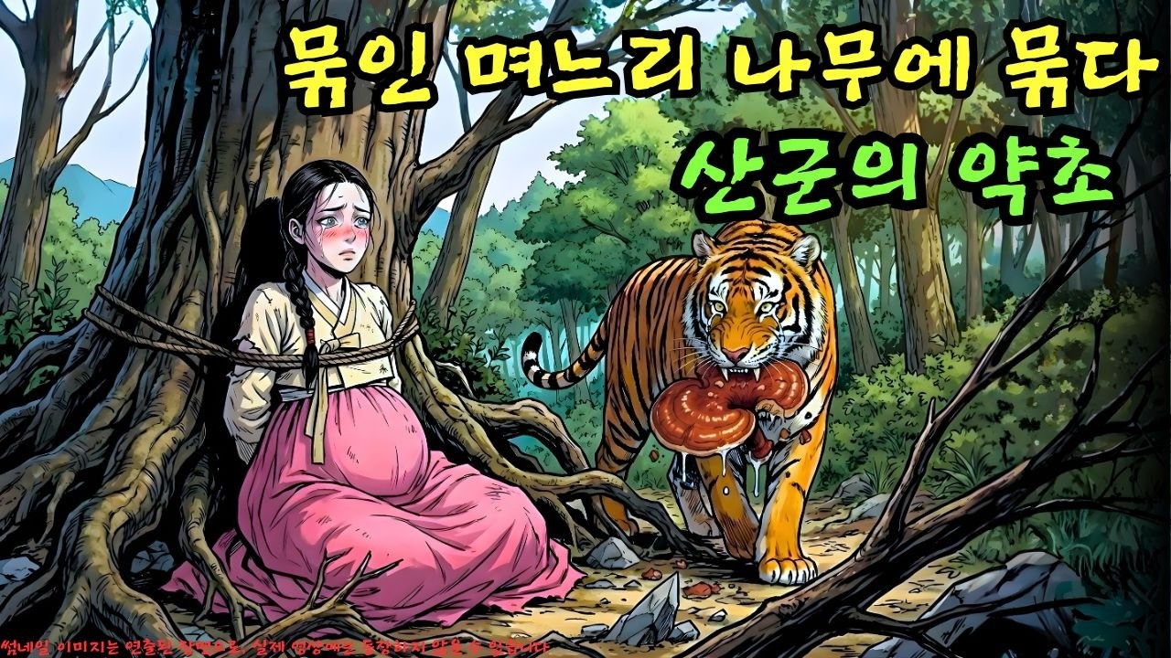 👉 시어머니에게 묶여 나무에 버려진 임신한 며느리… 그런데 산군이 영지버섯을 물어왔다, 과연 위험하지는 않았을까? | 야담 |옛날이야기 |민담 |전설 | 설화