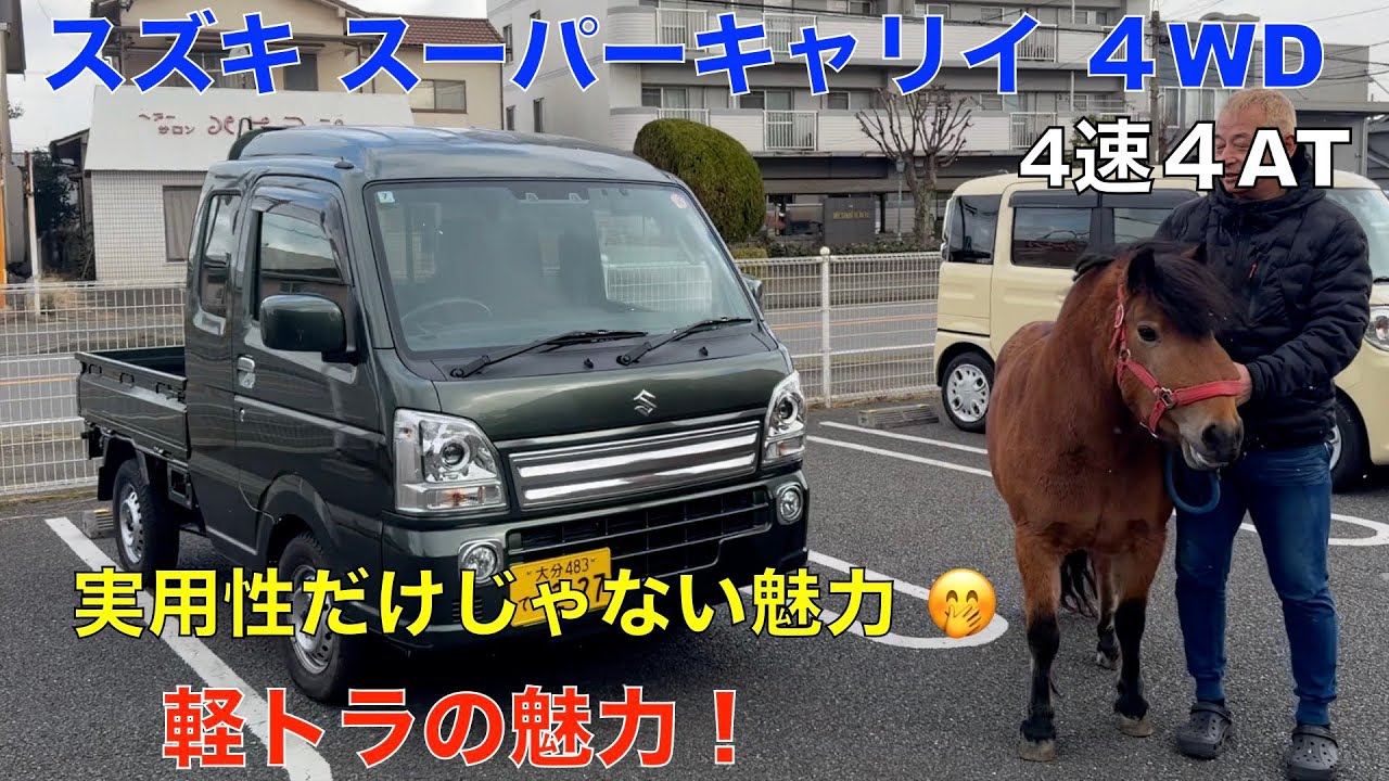 スズキ スーパーキャリイ（うま年）🐴🤭２０２６年新春!使いがっての良い軽自動車＾＾エブリイワゴンも良いけど、スーパーキャリイも良いね！午年日なんで、ポニーのココちゃんも＾＾