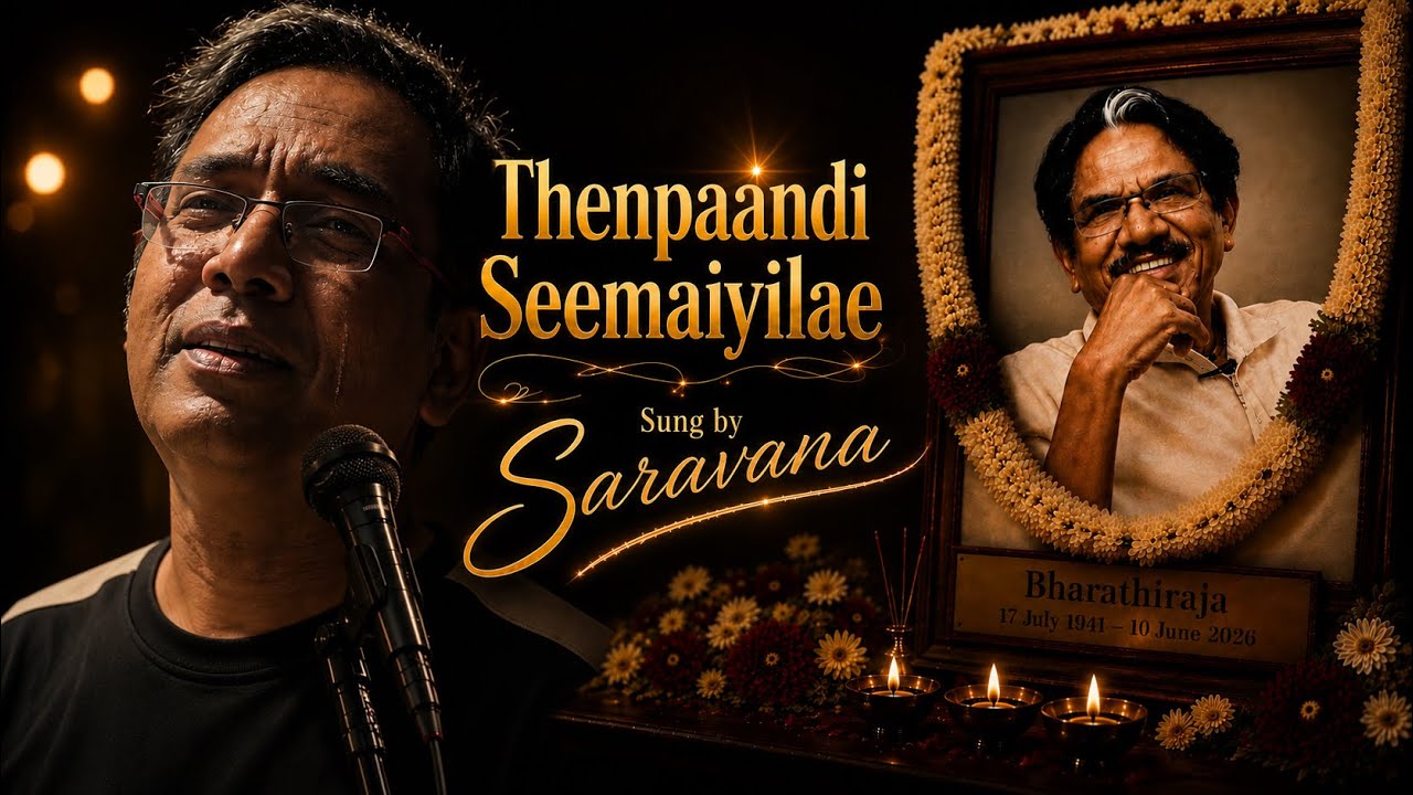 🌹 Thenpaandi Seemayilae | Tribute to Bharathiraja | Sung by Saravana | Tamil Cinema Legend