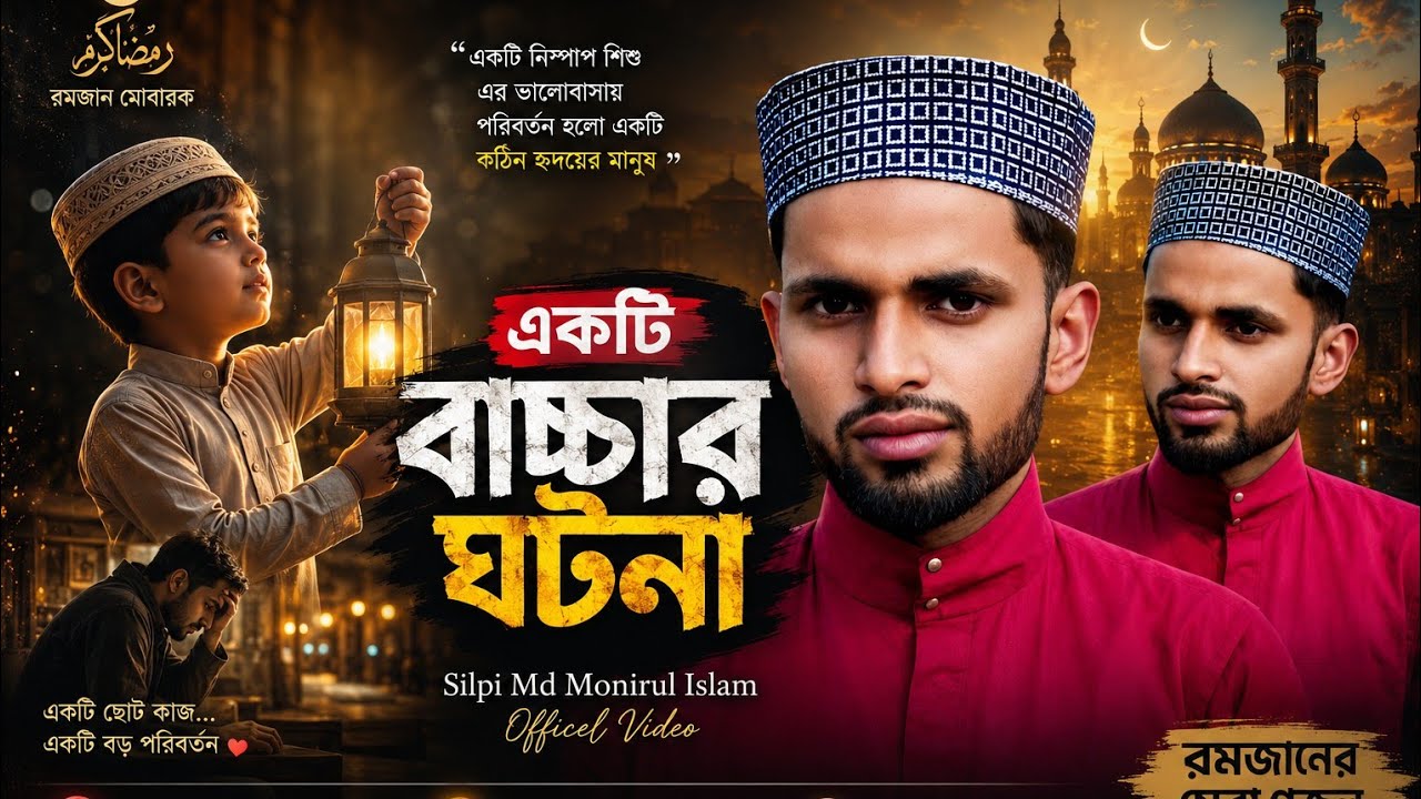 রমজানের সেরা গজল।।Md Monirul Islam Gojol।। একটি বাচ্চার ঘটনা।।Romjaner Gojol 2026।। নতুন গজল 