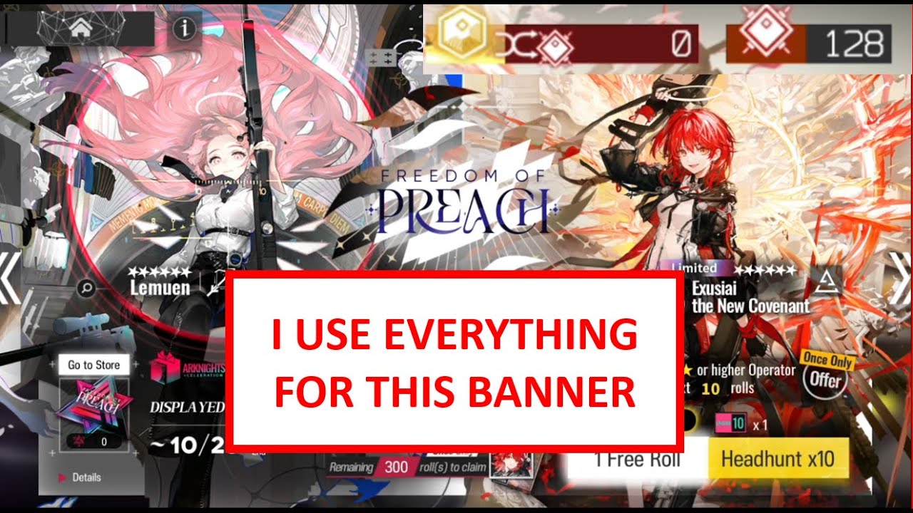 EXUSAI THE NEW COVENANT И LEMUEN LIMITED BANNER PULLS | Arknights