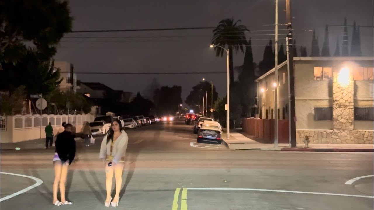 Driving Down Figueroa Street in Los Angeles – Nightlife & Street Scene