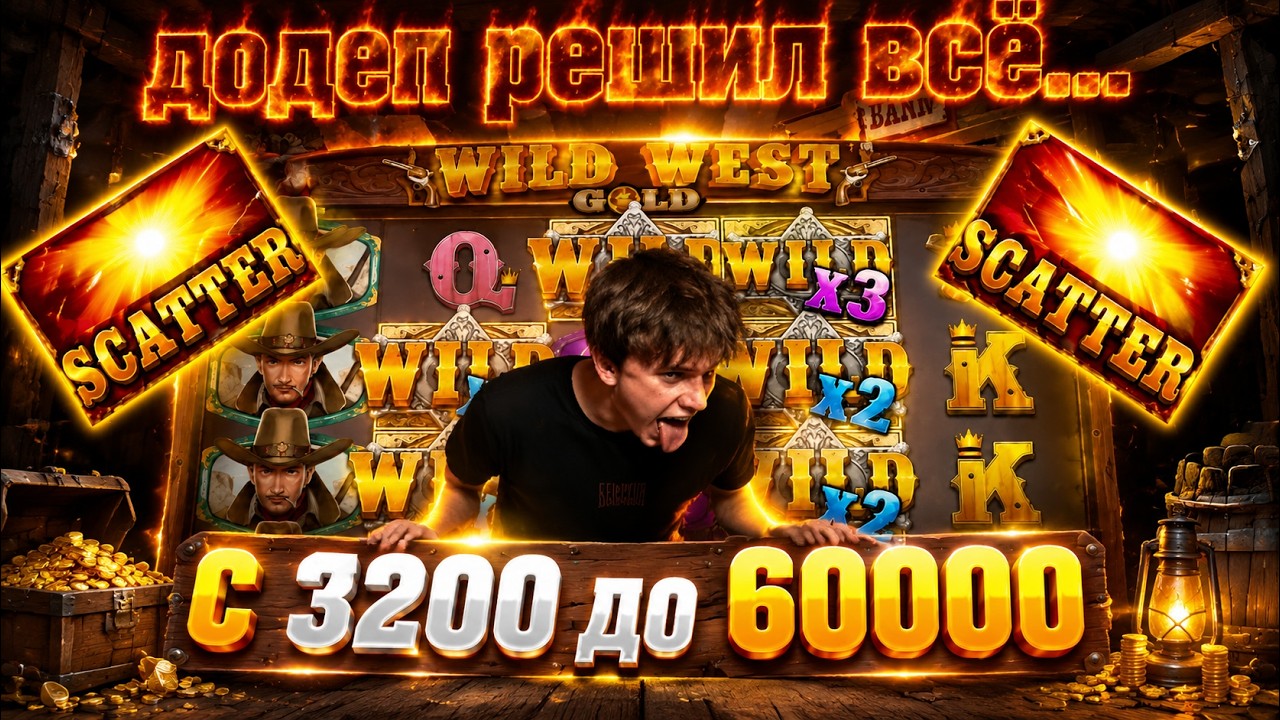 ДОДЕП РЕШИЛ МОЮ СУДЬБУ!!! ЛУЧШАЯ СЕССИЯ Wild West Gold ЗА ВСЕ ВРЕМЯ!!! РАСКРУТИЛ БАЛАНС С 3К ДО ???