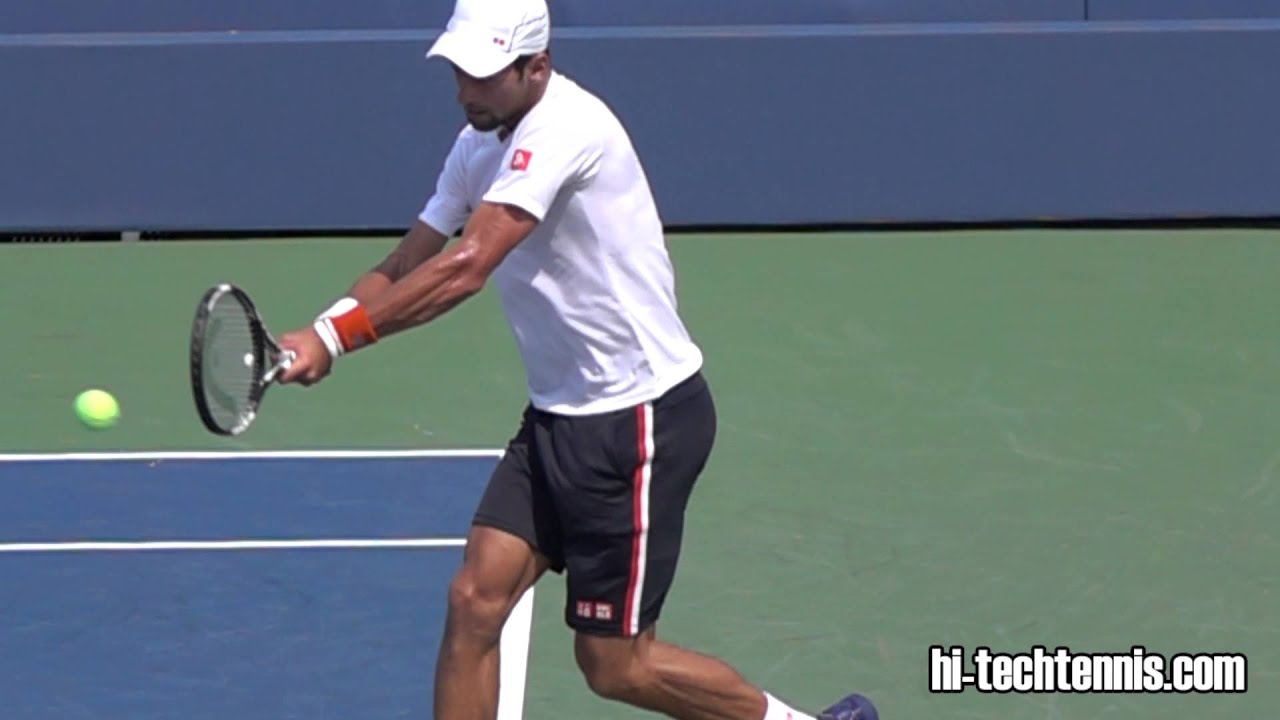 Novak Djokovic Backhand Slow Motion 1000 fps