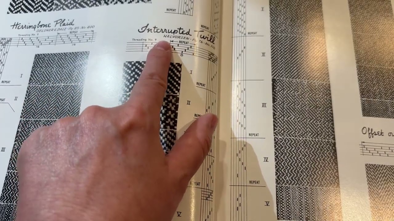 Using a weaver's pattern book