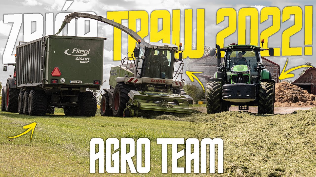 SIANOKISZONKA 2022 ✔ ZBIÓR TRAW Z AGRO TEAM ✔ 2x FENDT 820 & FLIEGL GIGANT ASW 270 ✔ GR FIK
