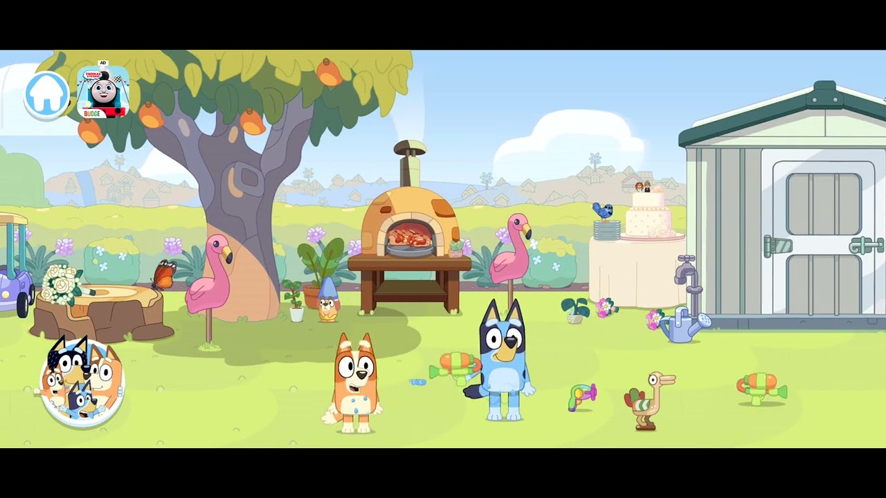 Jogando o jogo da bluey