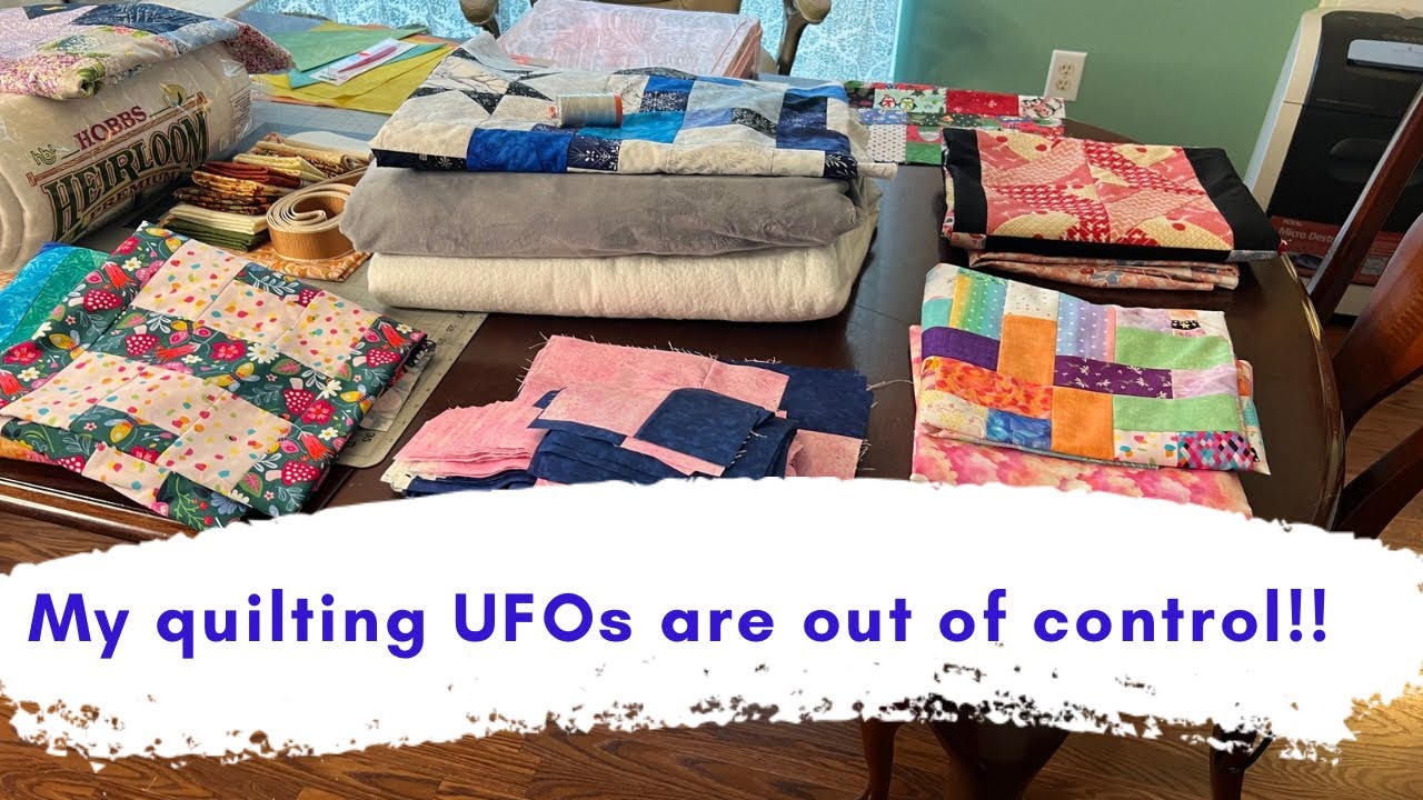 UFOs have taken over my sewing room! Taking an inventory of my unfinished objects and setting goals!