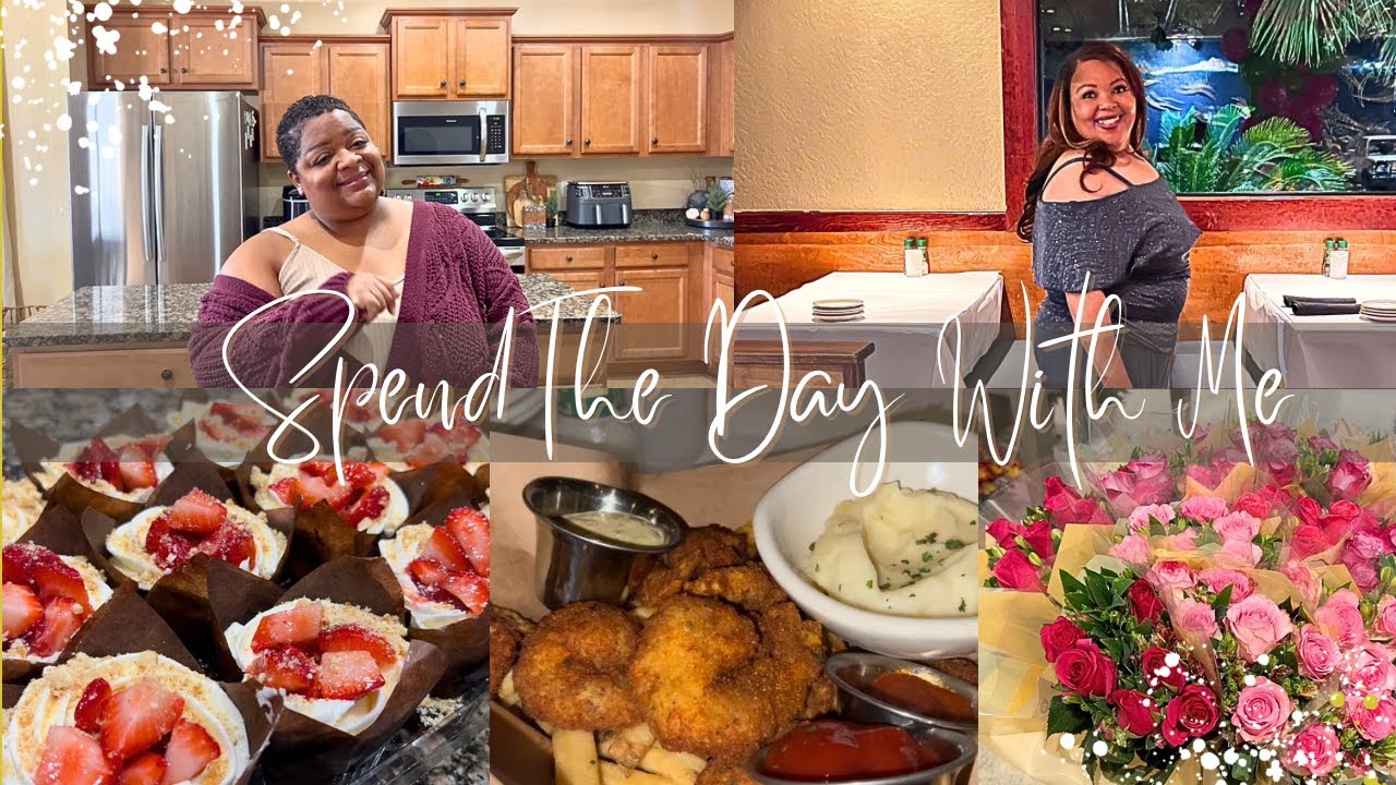 SPEND THE DAY WITH ME | BIRTHDAY DINNER | EASY STRAWBERRY SHORTCAKE  CUPCAKE 🍓| WE HIT 19K