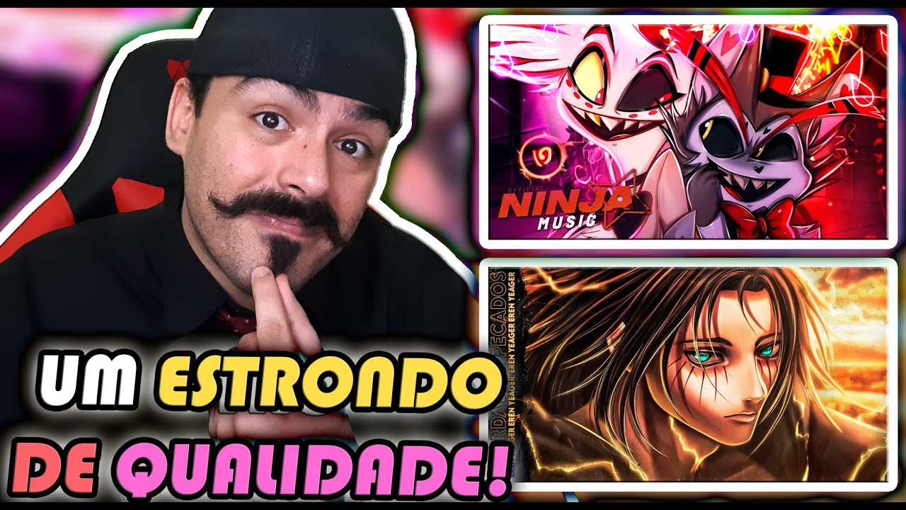 REACT - Angel Dust e Husk (Hazbin Hotel) - Acorrentados / Liberdade e Pecados - Eren Yeager