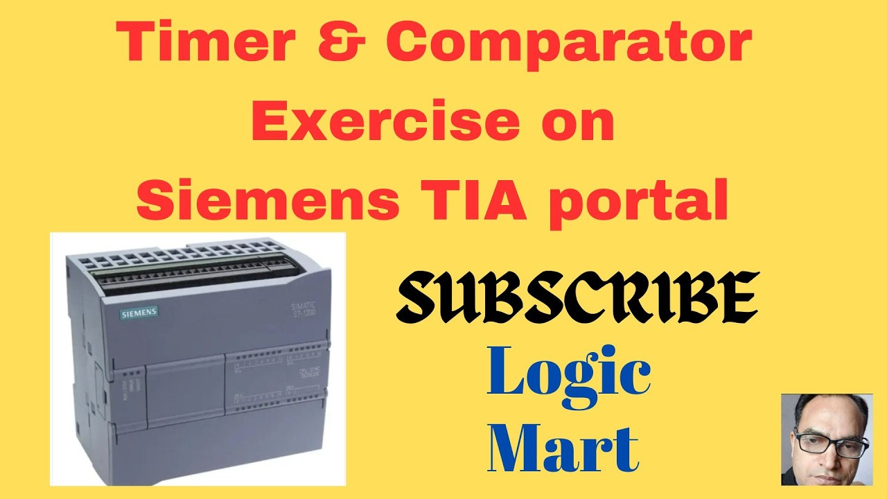 Timer & Comparator Exercise on siemens TIA Portal.