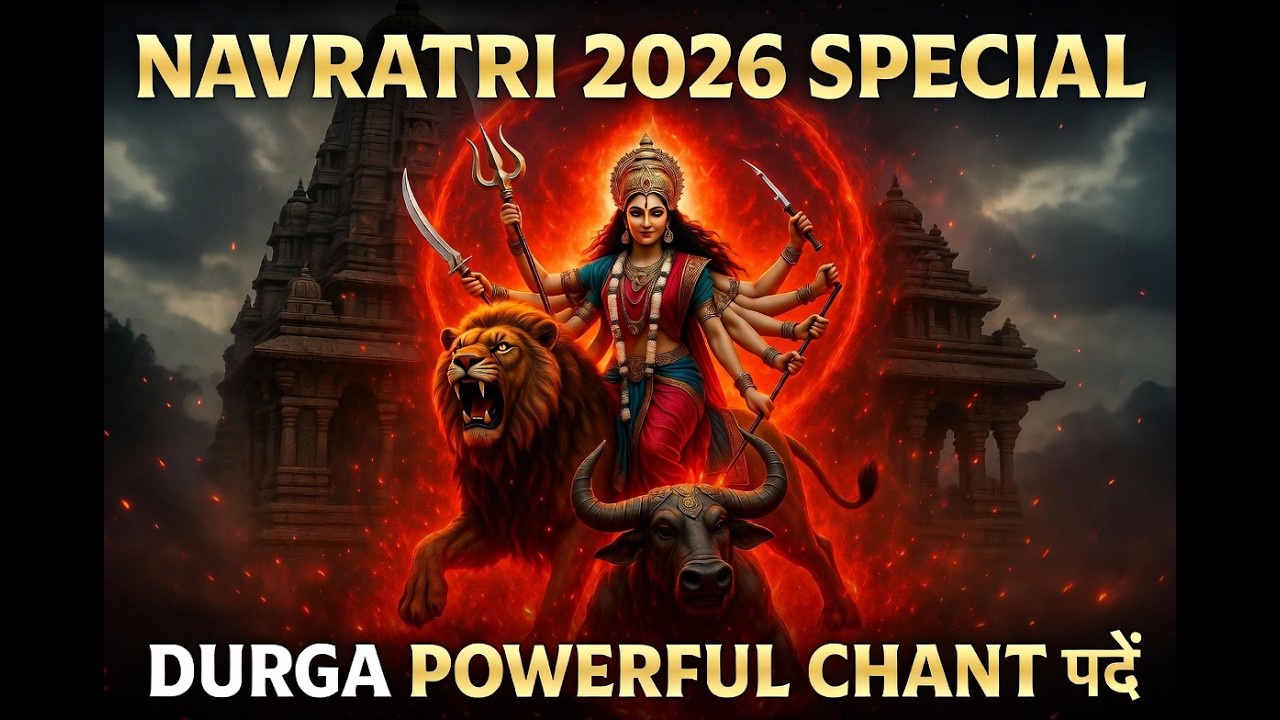 Mahishasura Mardini Stotram with Lyrics | Powerful Durga Chant | Navratri 2026 Special 🔥