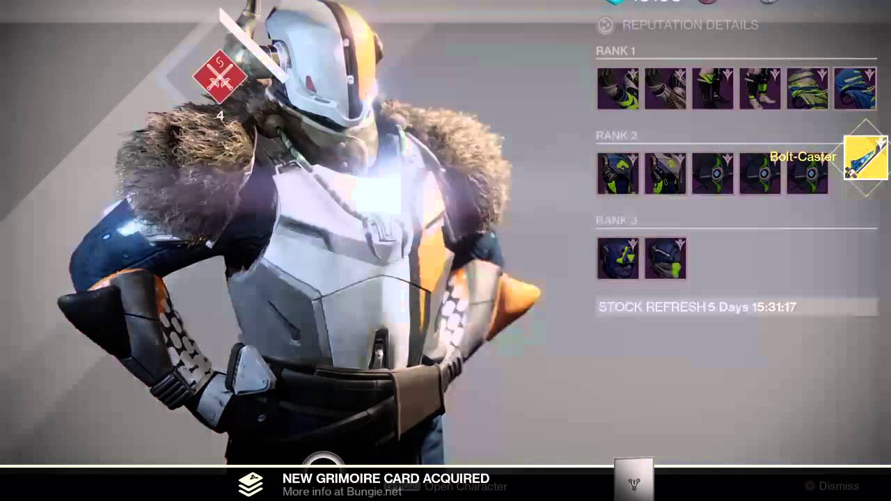 Destiny 1st Video and Light Level 300 (engrams opening)
