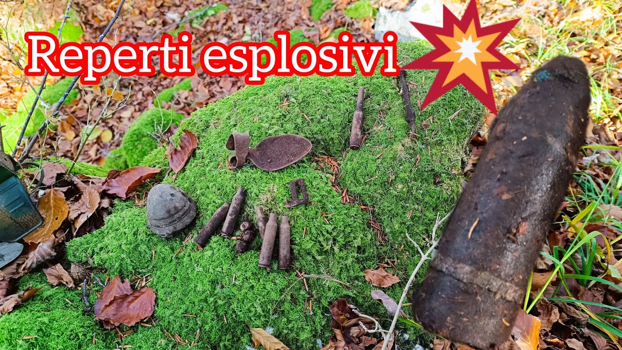 Metal detector trincee Italiane e reperti esplosivi WW1 💥💥🧨🧨#metaldetecting #metaldetector  #ww1
