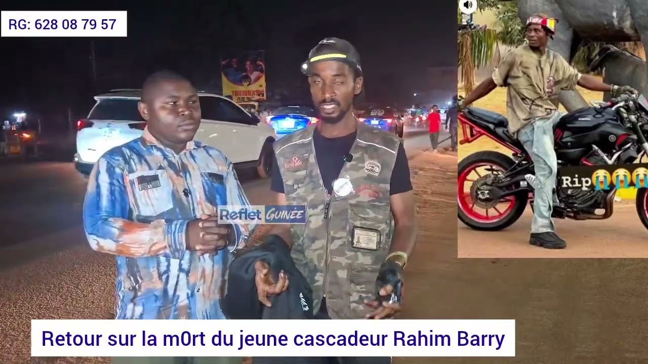 Conakry : Rahim Barry, jeune cascadeur meurt dans un accident 