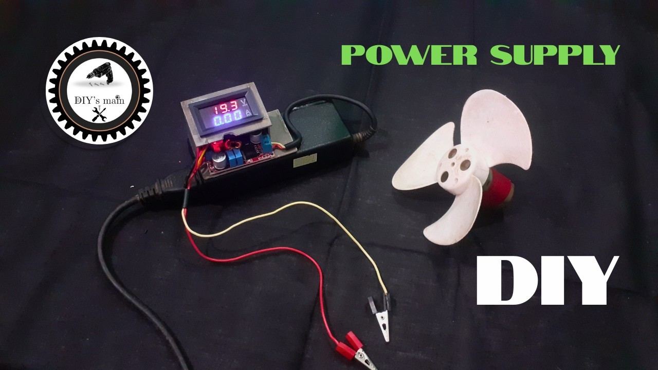 🔋 DIY Variable Power Supply From Old Laptop Charger ⚡ Adjustable Voltage Power Supply at Home