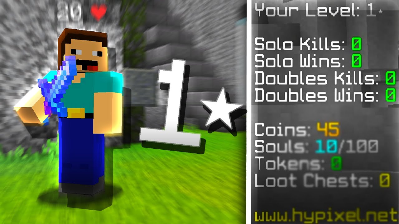 I bought a Level 1 Skywars Account..