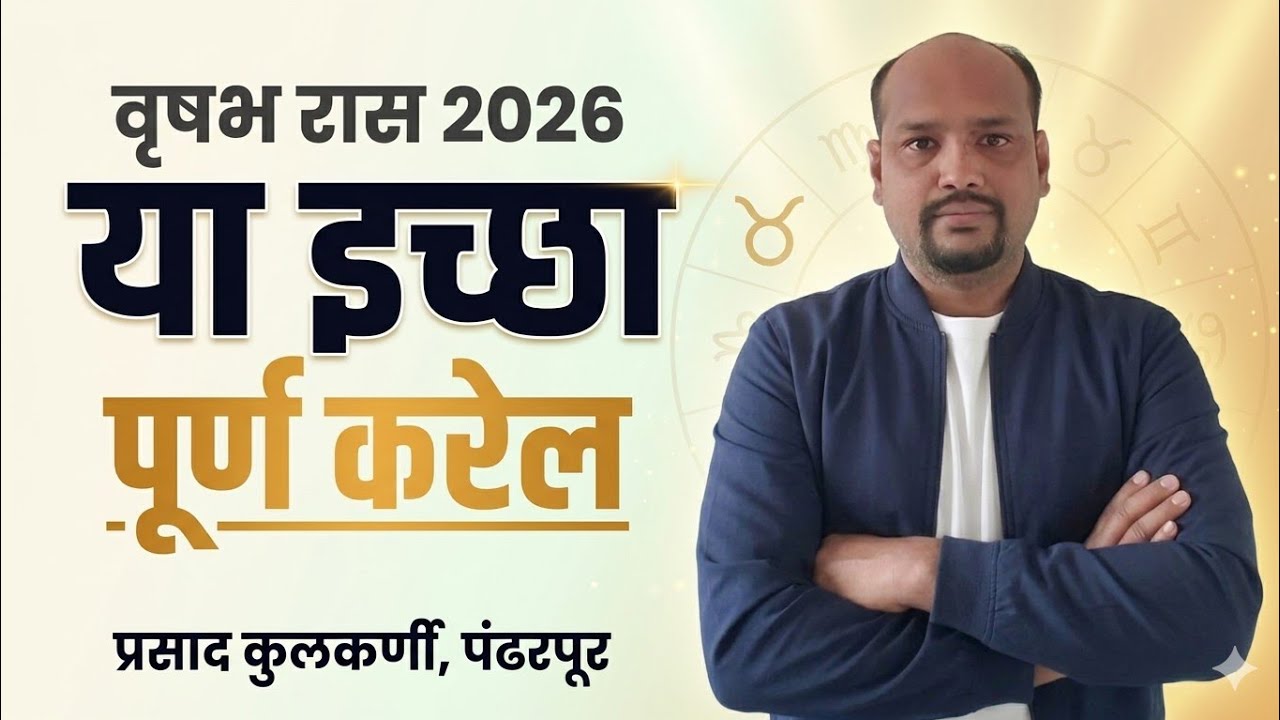 वृषभ रास – २०२६ हे वर्ष तोडणार की घडवणार? संपूर्ण ज्योतिषीय विश्लेषण
