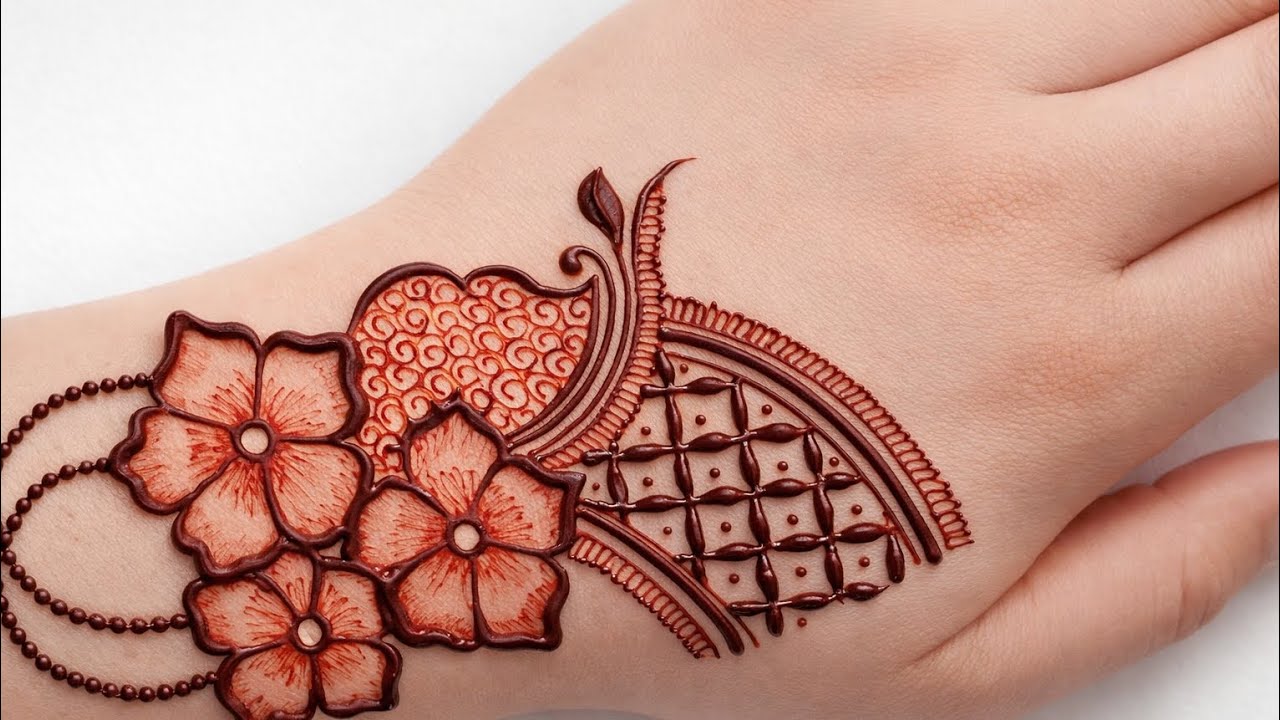 New stylish mehndi design for back hand|easy simple mehndi design | mehndi design |Mehndi