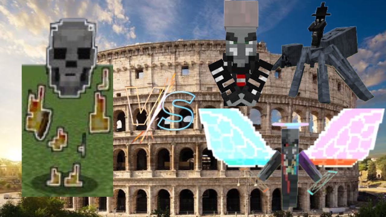 The Turbo Skeleton Vs The Illage and Spillage Bosses 1.20.1 Mob Battles