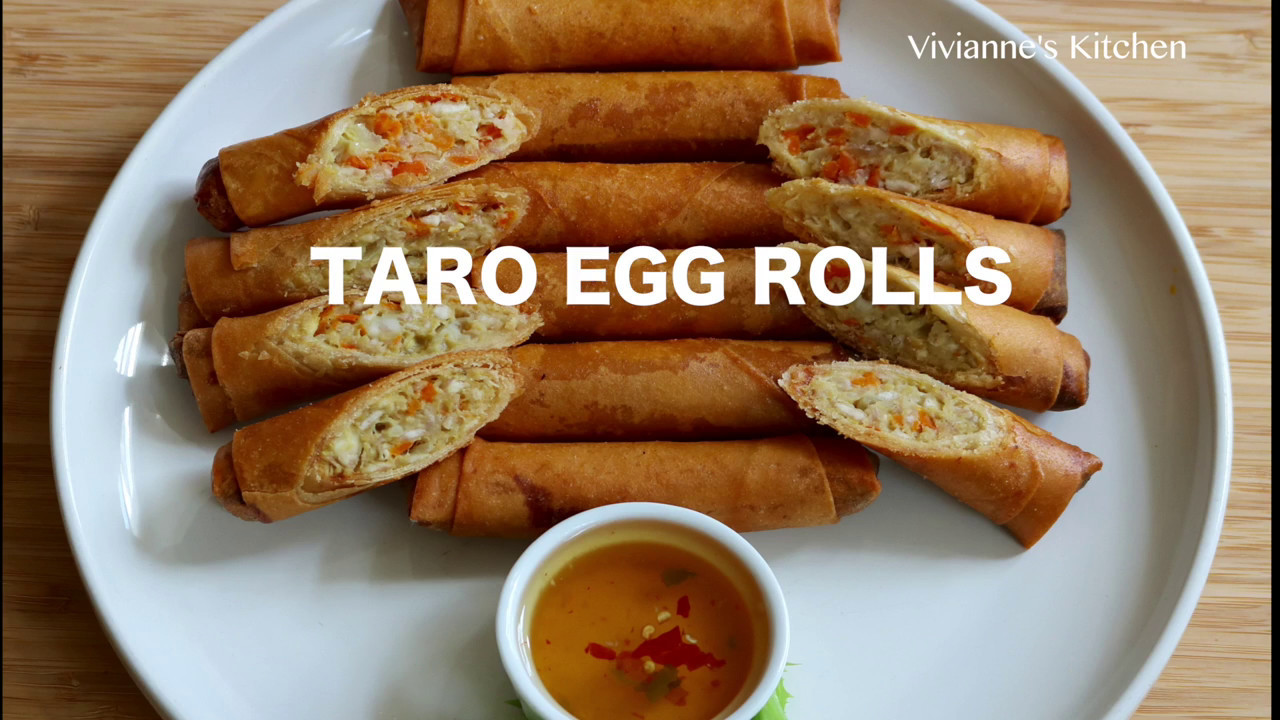 How to make taro egg rolls - Vivianne's Kitchen