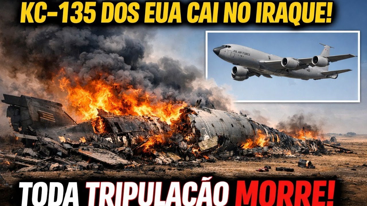 AVIÃO DOS EUA CAI NO IRAQUE TODA TRIPULAÇÃO MORRE