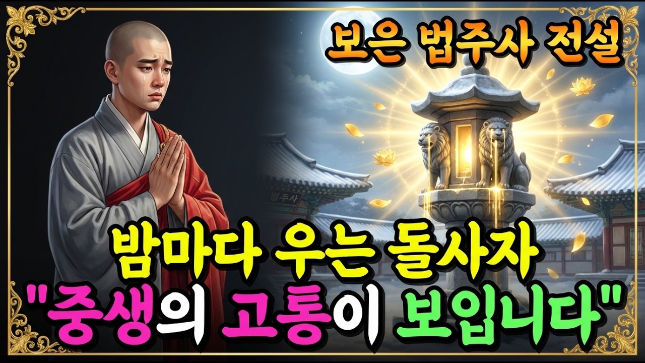 [불교이야기] 돌사자가 밤마다 운다, 왜 천년 동안 울음을 멈추지 않았을까?ㅣ보은 법주사 전설ㅣ자면서 듣는 불교이야기ㅣ불교소설