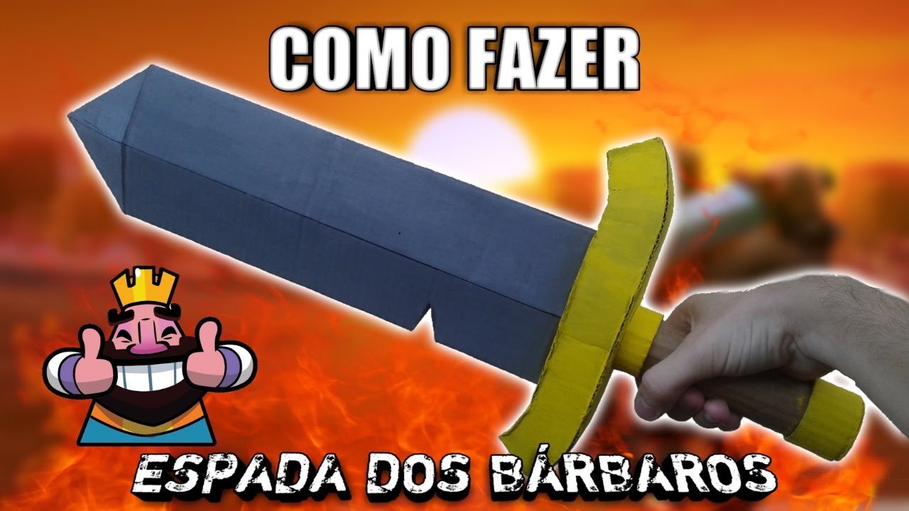 Como fazer a espada dos bárbaros do clash royale