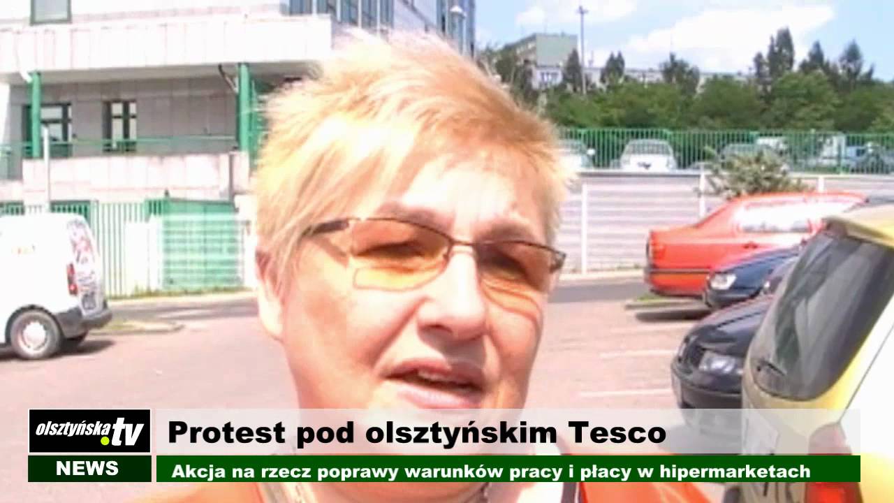OlsztyńskaTV: Protest pod olsztyńskim Tesco