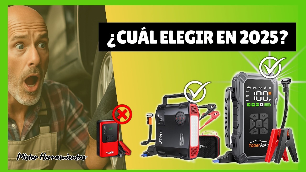 Mejores arrancadores de coche con compresor de aire. Comparativa de 5 Modelos y Consejos Útiles