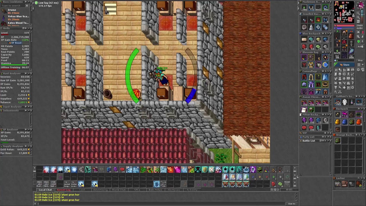 🧙‍♂️ ED 500  + 🧙‍♂️ | TIBIA GLOBAL | INABRA | HUNT LEVEL UP