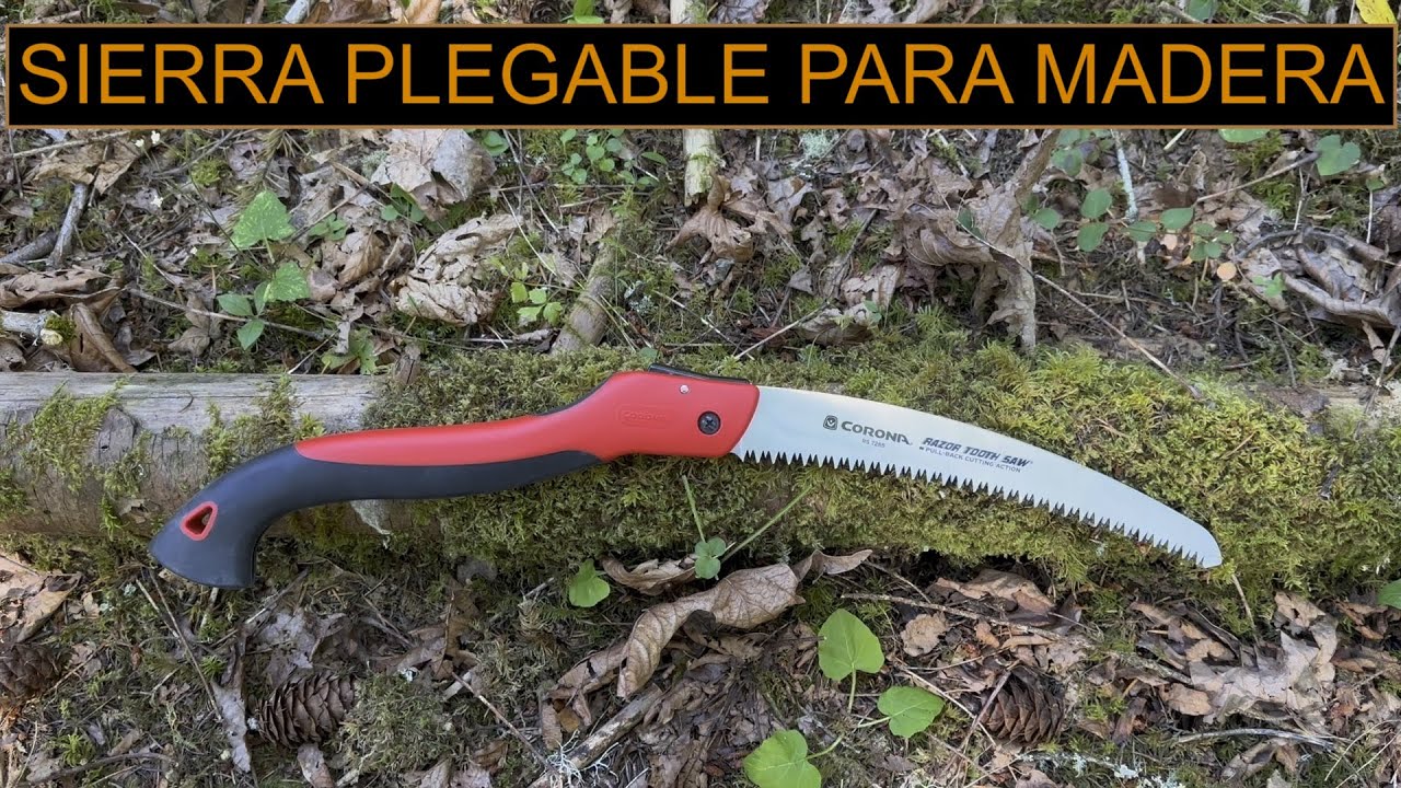 Sierra plegable para madera.