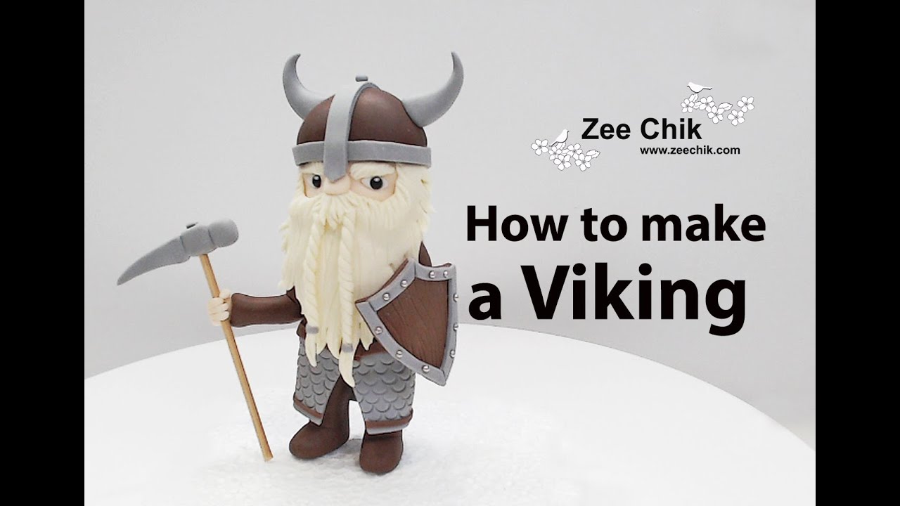 How to make a fondant/gumpaste Viking