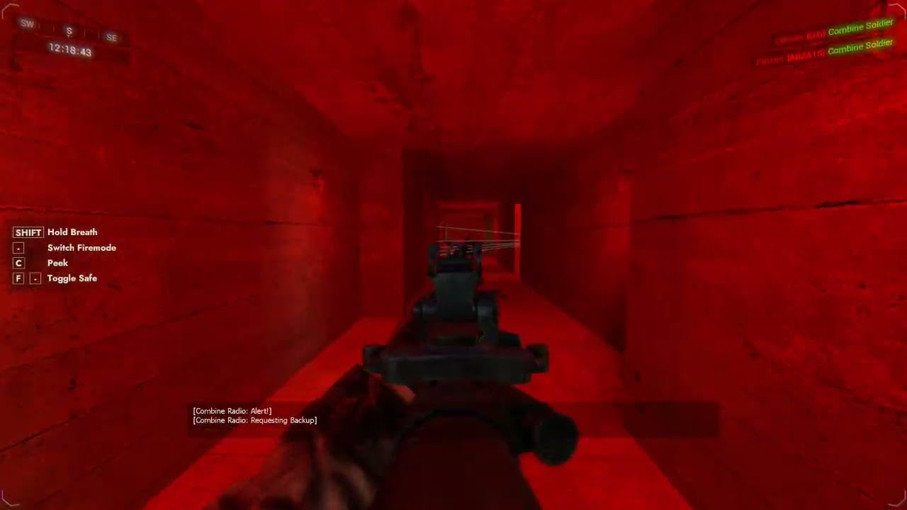 Gmod Realistic Combine Soldier AI: Remastered in action - Fahrradsattel