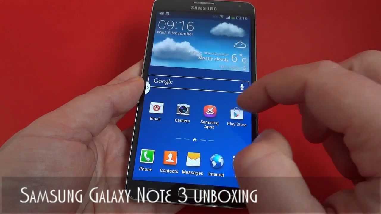 Samsung Galaxy Note 3 unboxing