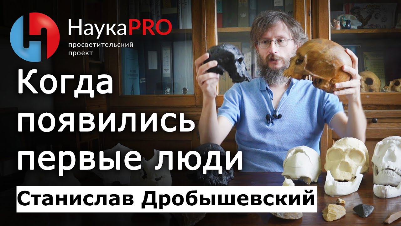 Когда появились первые люди? &ndash; Станислав Дробышевский | Лекции по антропологии | Научпоп | НаукаPRO