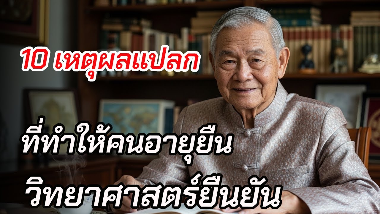 เทียนแห่งปัญญา | 10 เหตุผลแปลกแต่มีหลักวิทยาศาสตร์ ที่ทำให้บางคนอายุยืนกว่าคนอื่นมาก