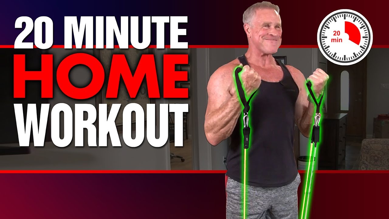 20-Minute AT HOME Circuit Workout For Men Over 50 (BANDS ONLY!)