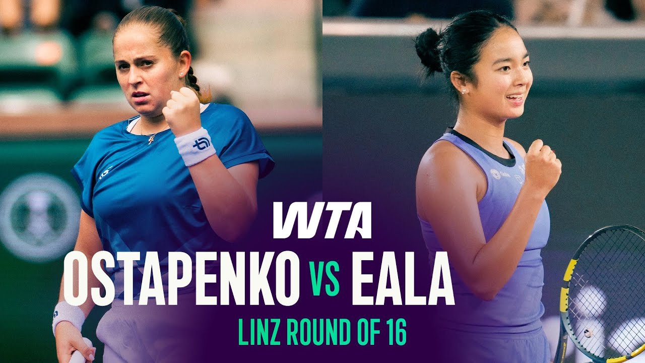 Елена Остапенко против Александры Эалы | 1/16 финала турнира WTA в Линце, 2026 | Обзор матча