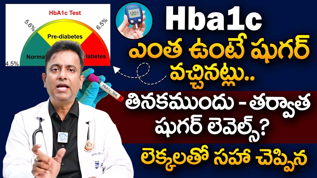 HbA1c ఎంత ఉంటే షుగర్ వచ్చినట్లు? తినకముందు - తర్వాత షుగర్ లెవెల్స్? | HbA1c Test | Diabetes | iDream