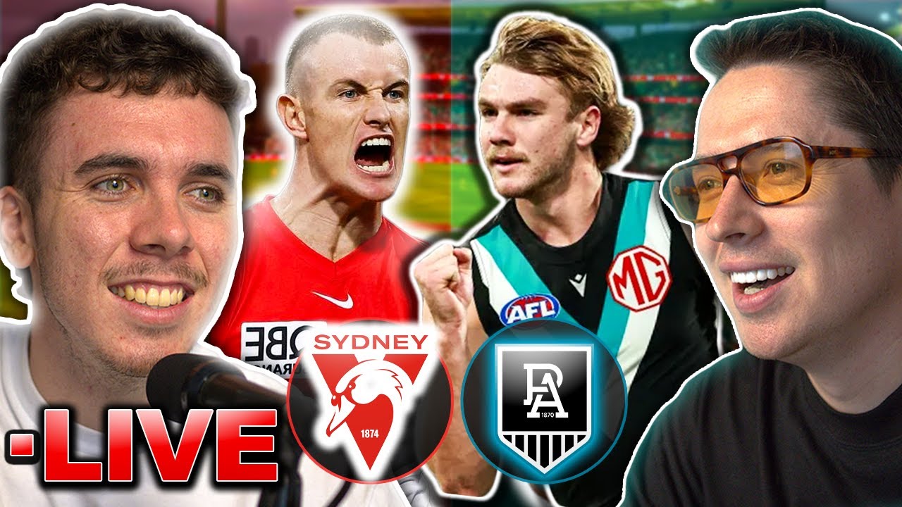 AFL Live Stream Watch Along | Port Adelaide Power v Sydney Swans, Round 15