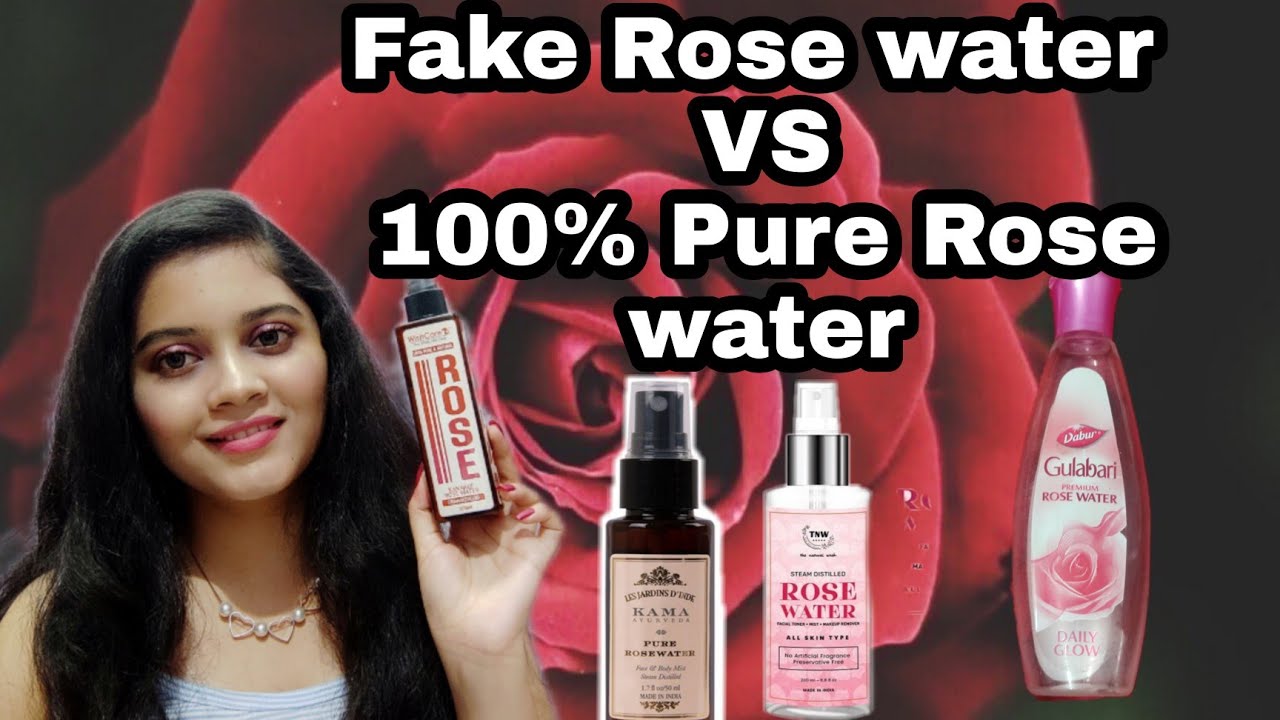Fake Rose water VS 100% pure rose water | how to identify pure rose water|rose water benefits
