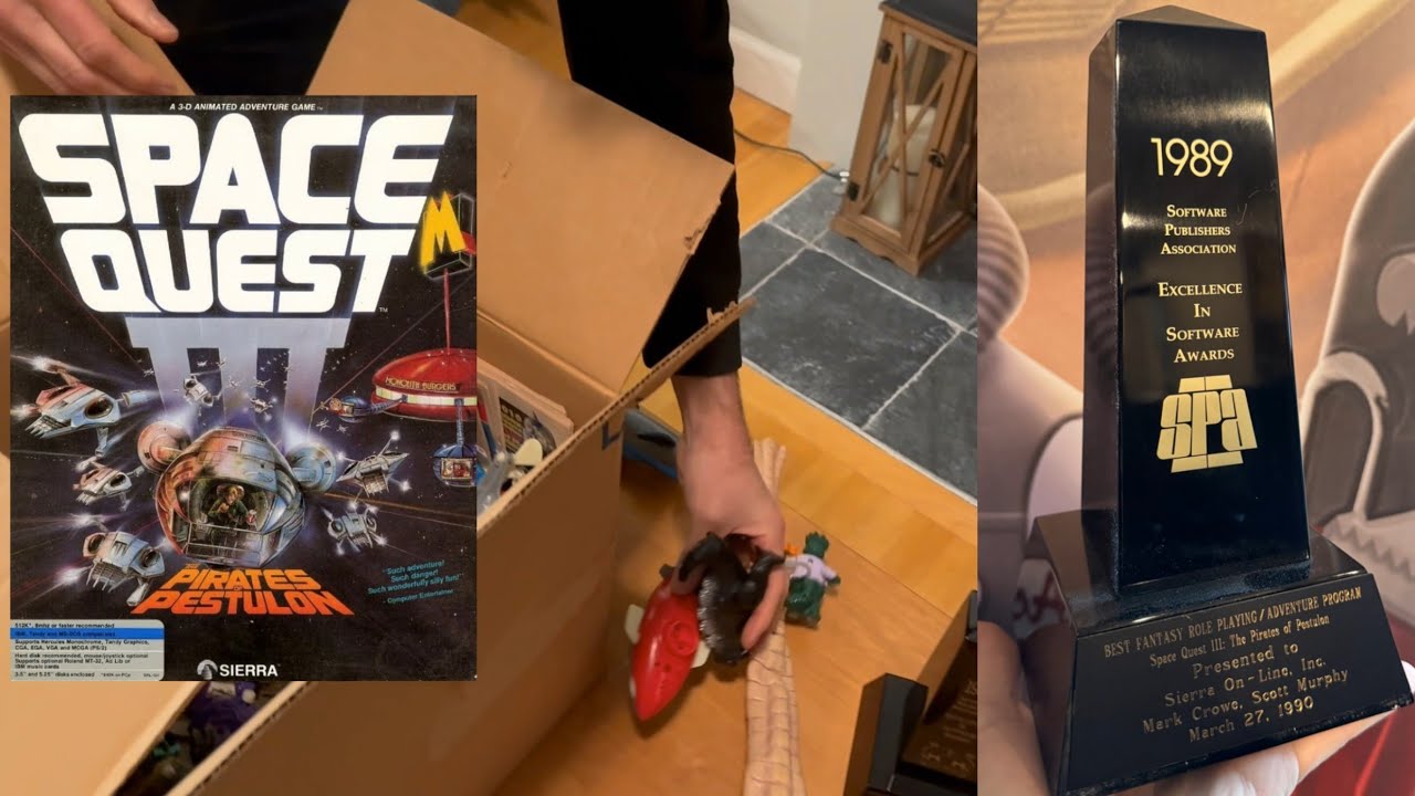 Mark Crowe opens his Dynamix Office Box sealed since 1999
