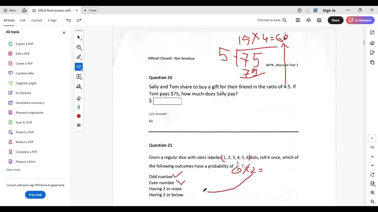 Numeracy Practice Test