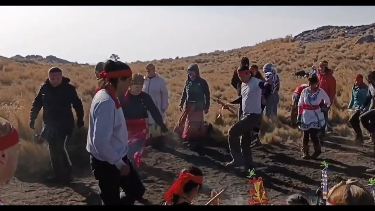 Danza huey Tlatoani, ceremonia petición de lluvias monte Tlaloc